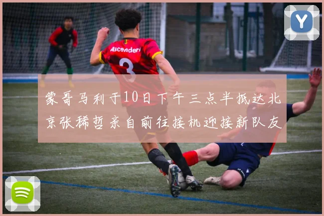 蒙哥马利于10日下午三点半抵达北京张稀哲亲自前往接机迎接新队友